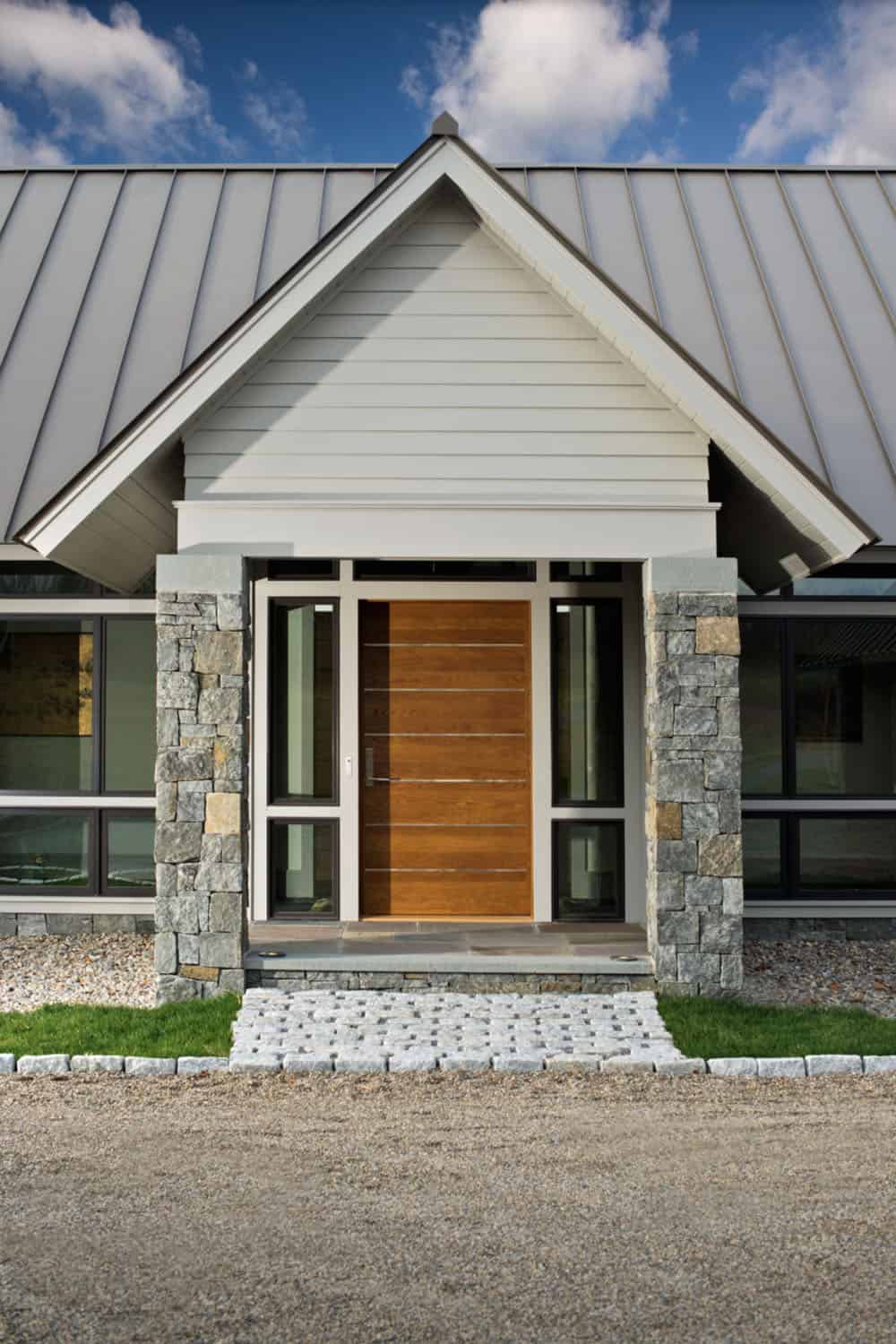 modern farmhouse exterior entry