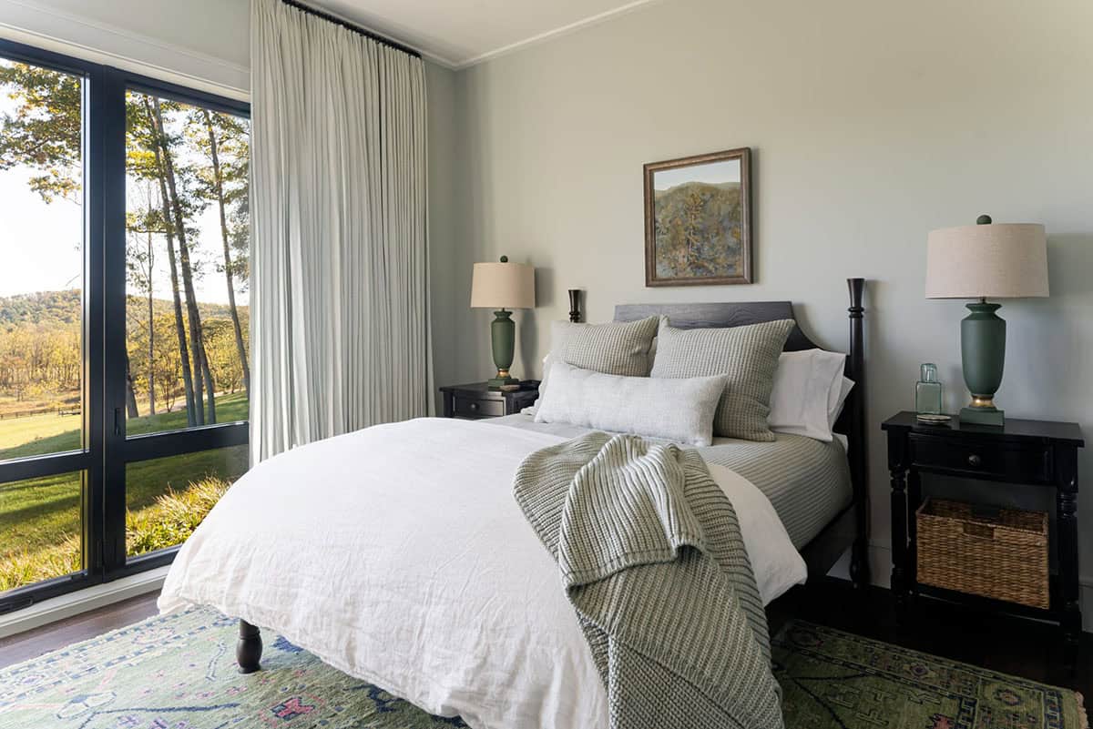 transitional style guest bedroom