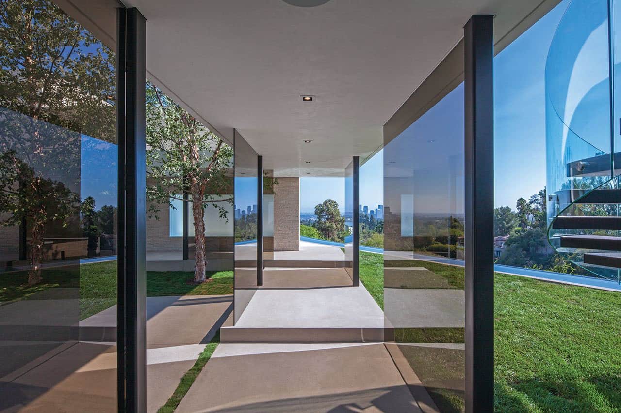 modern home breezeway