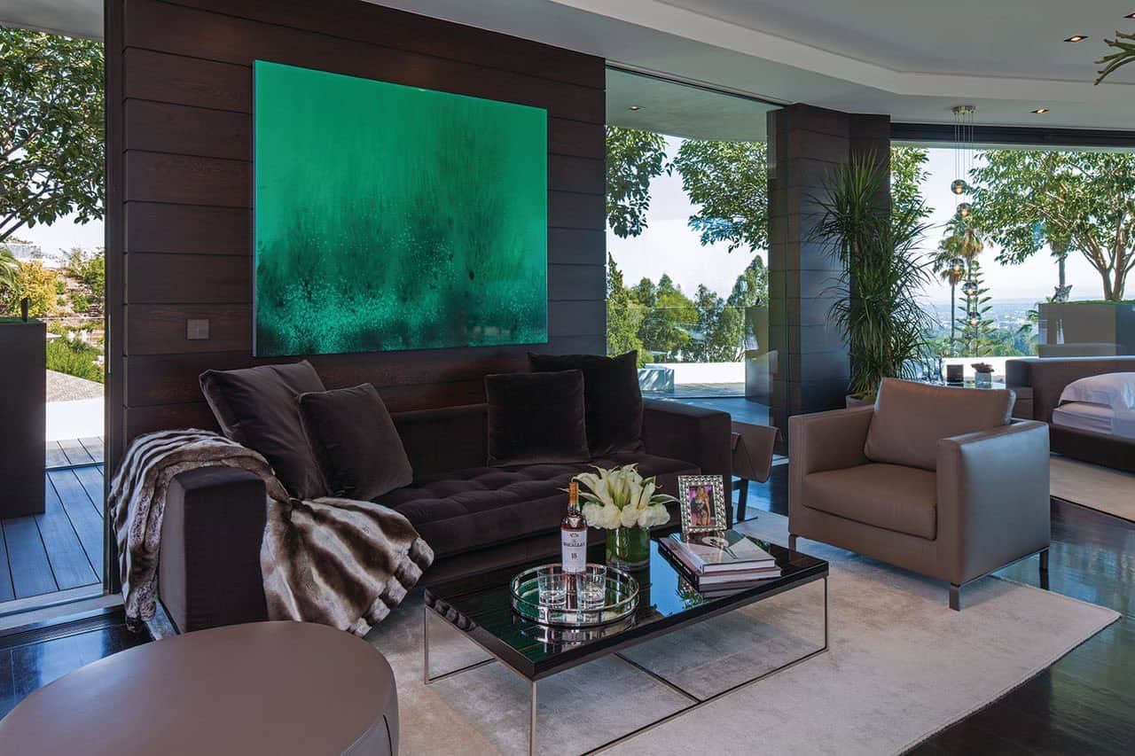 modern sitting room in the bedroom