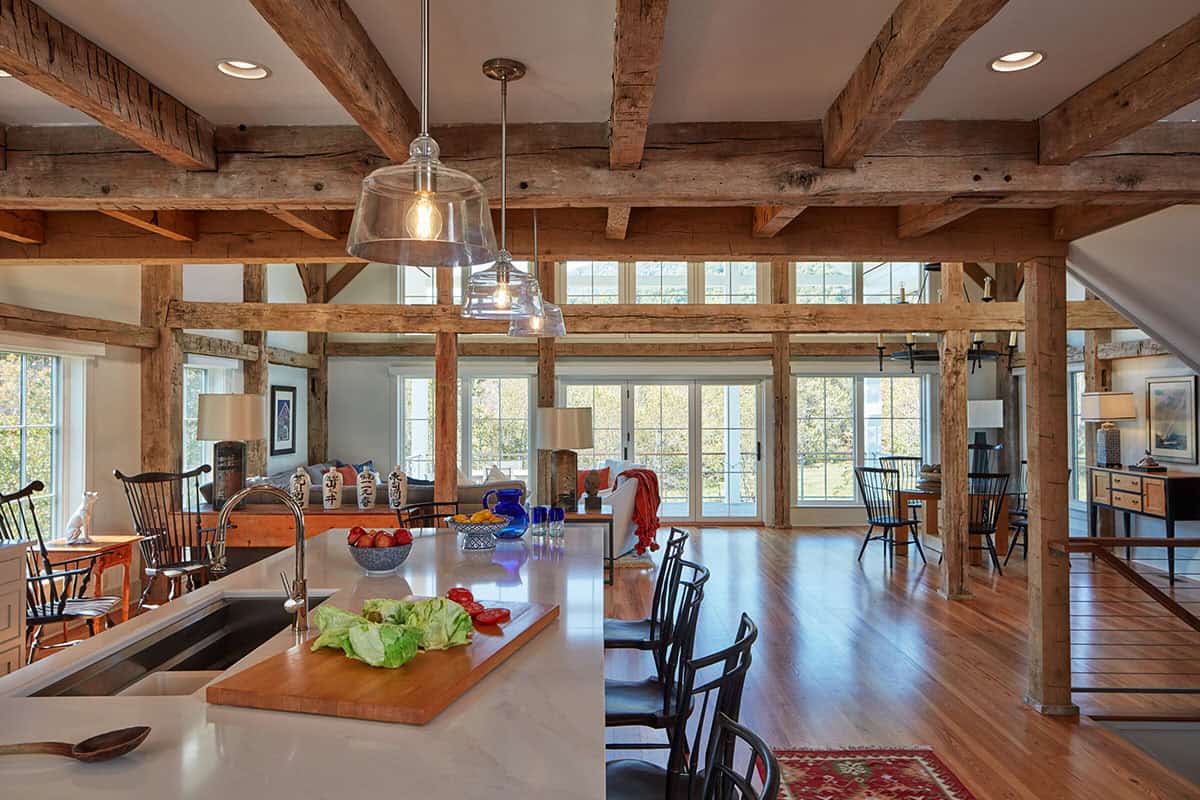 modern farmhouse style family room
