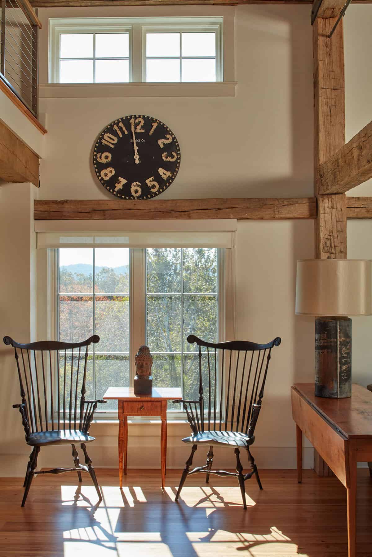 modern farmhouse style great room
