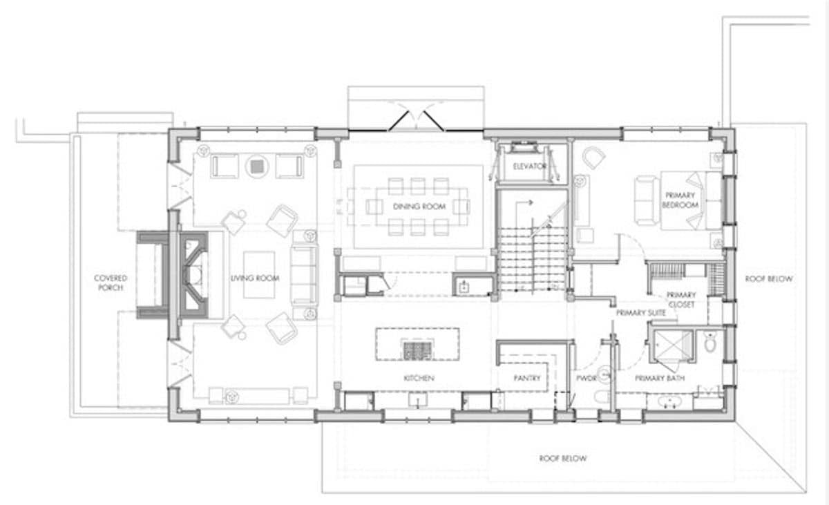 barn house floor plan