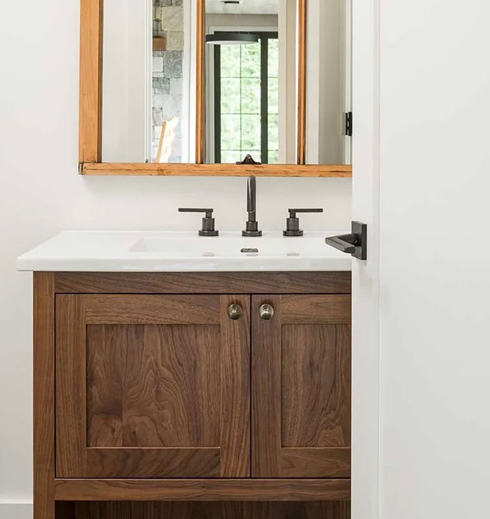 modern rustic bathroom vanity
