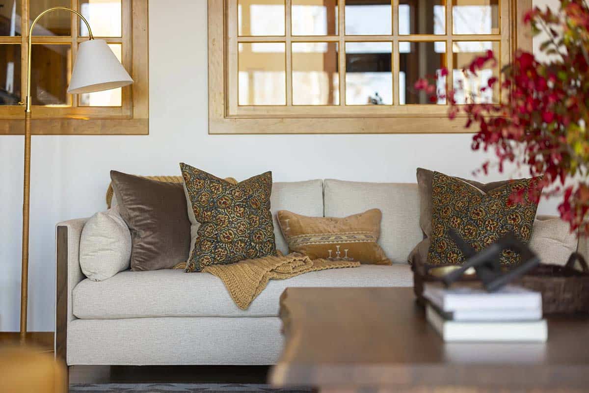 modern rustic living room