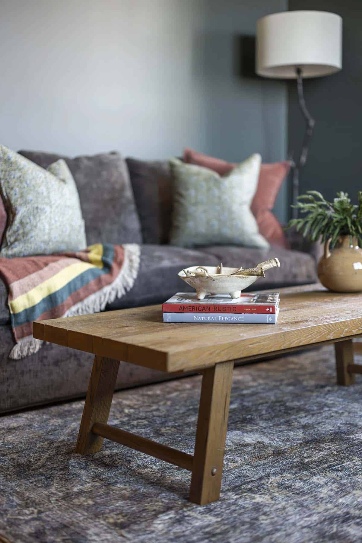 modern rustic family room