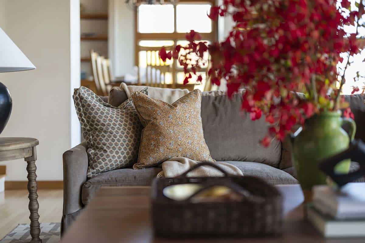 modern rustic living room