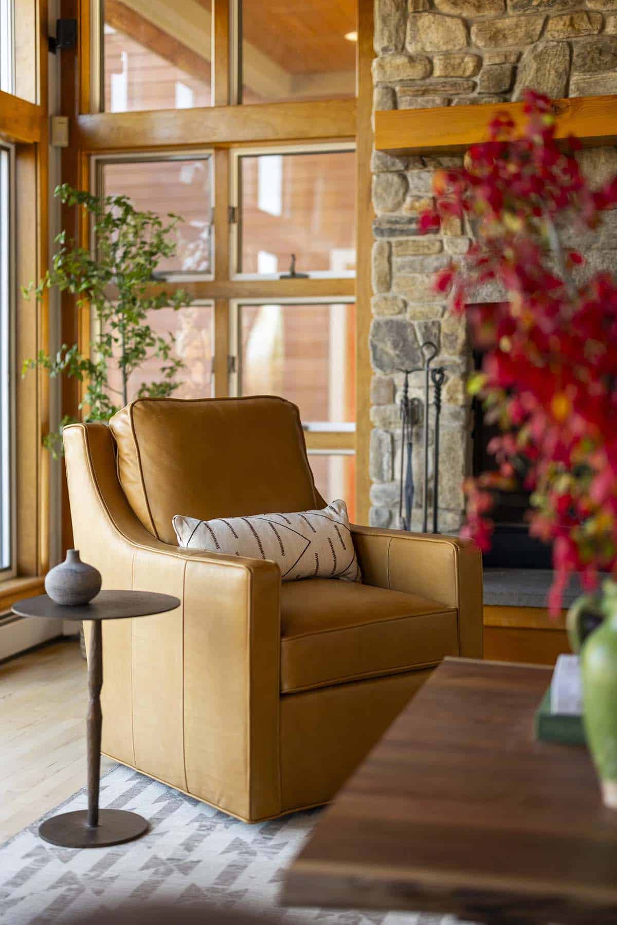 modern rustic living room