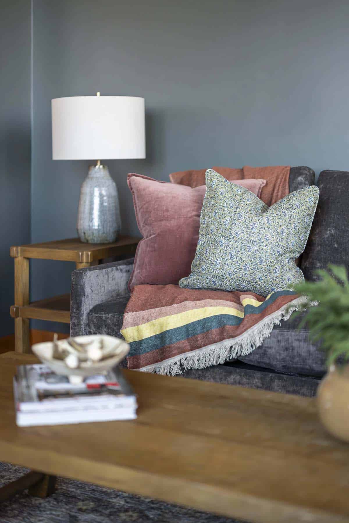 modern rustic family room