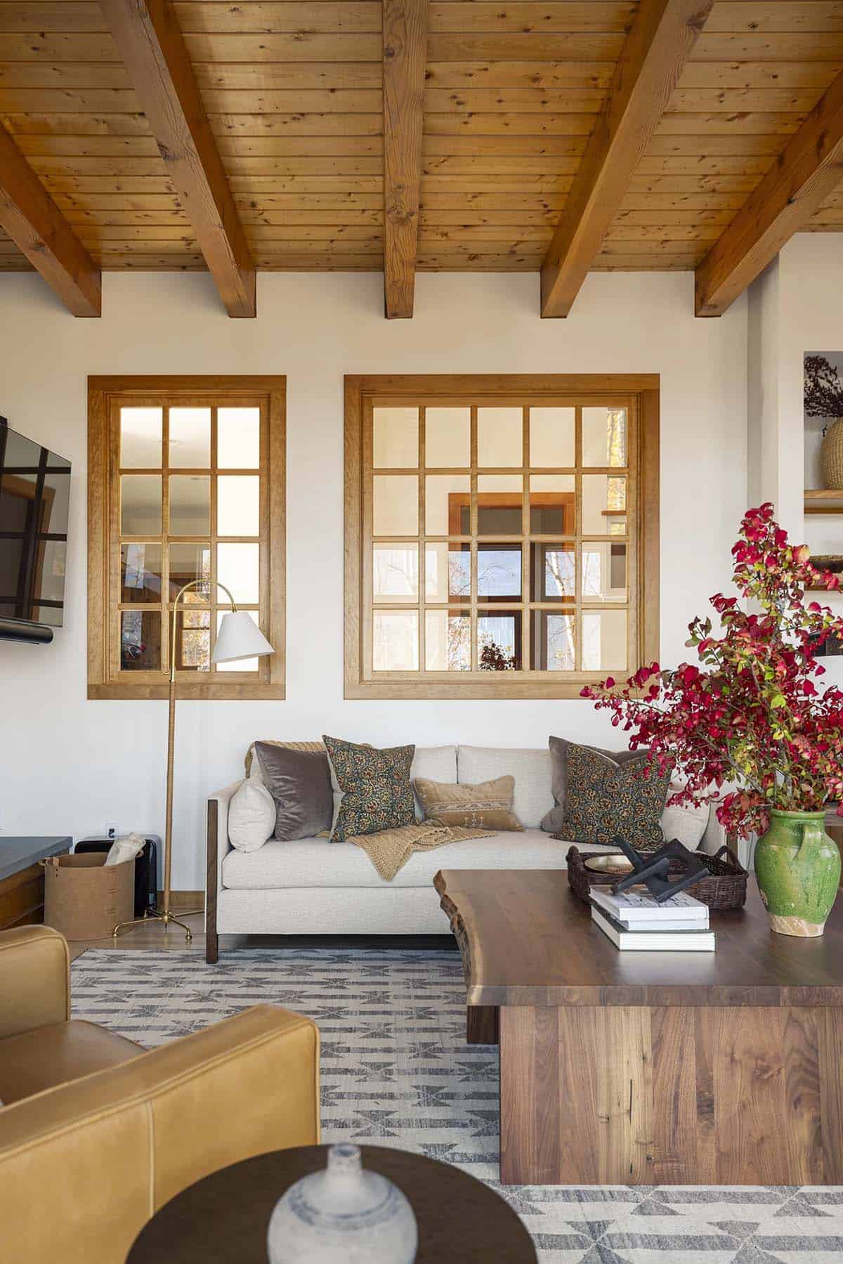 modern rustic living room