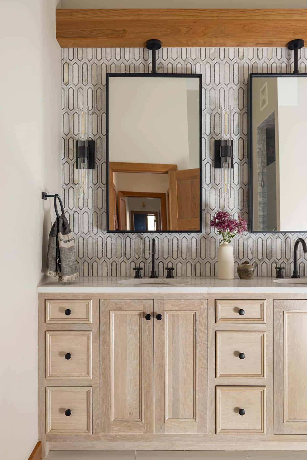 modern rustic bathroom