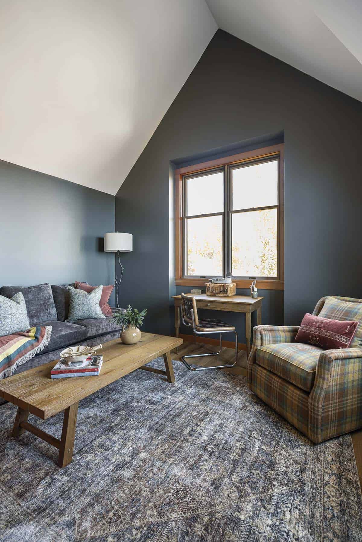 modern rustic family room