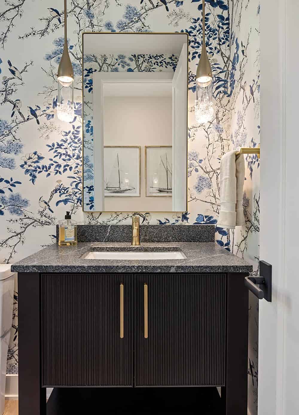 modern powder room