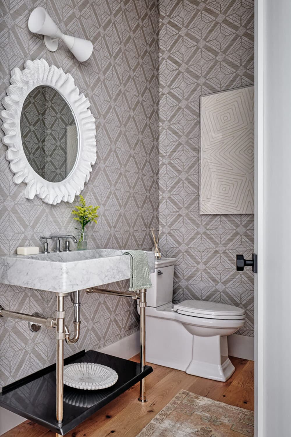contemporary powder room