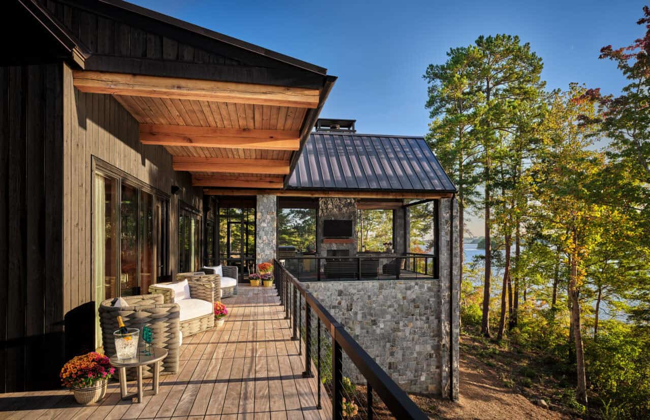 contemporary deck