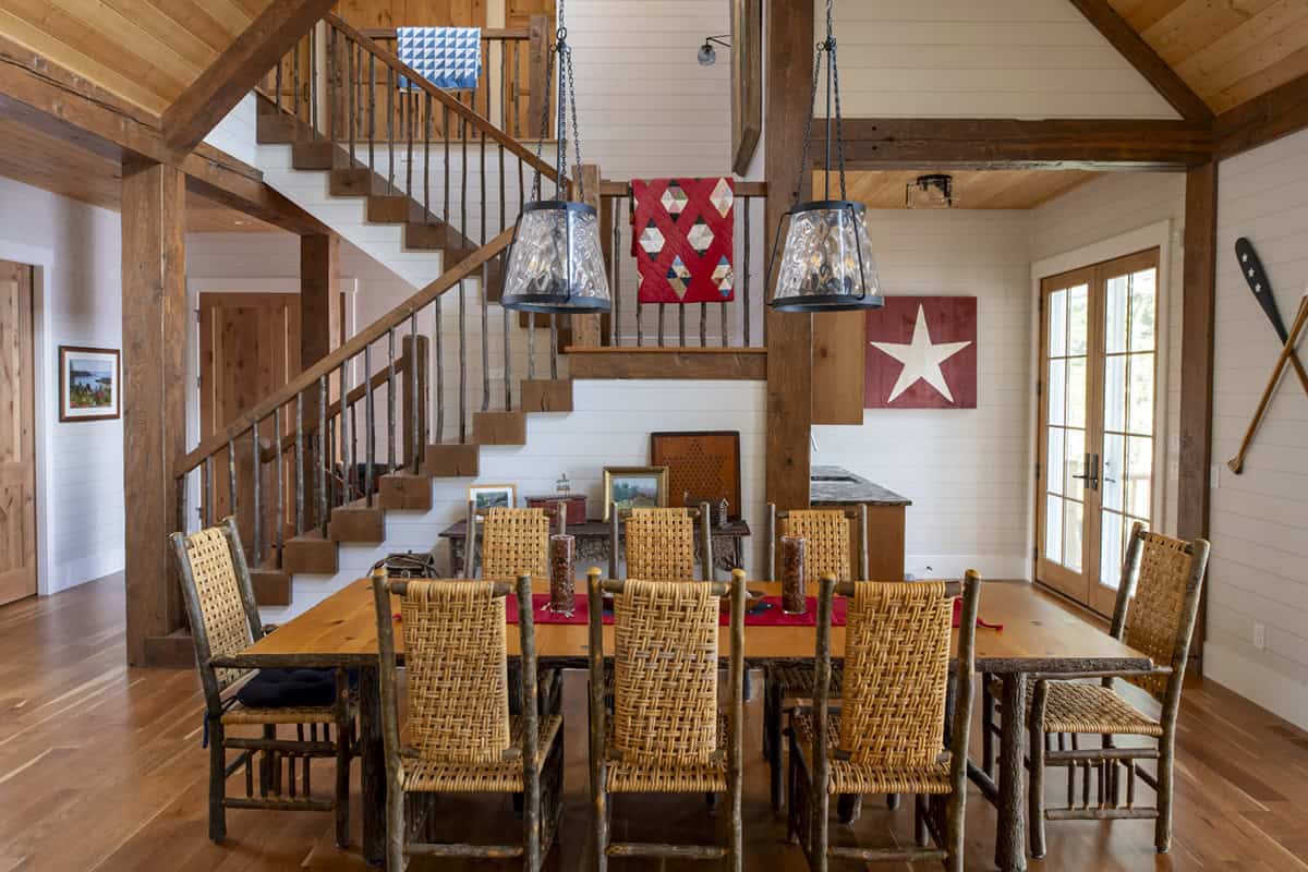 rustic dining room