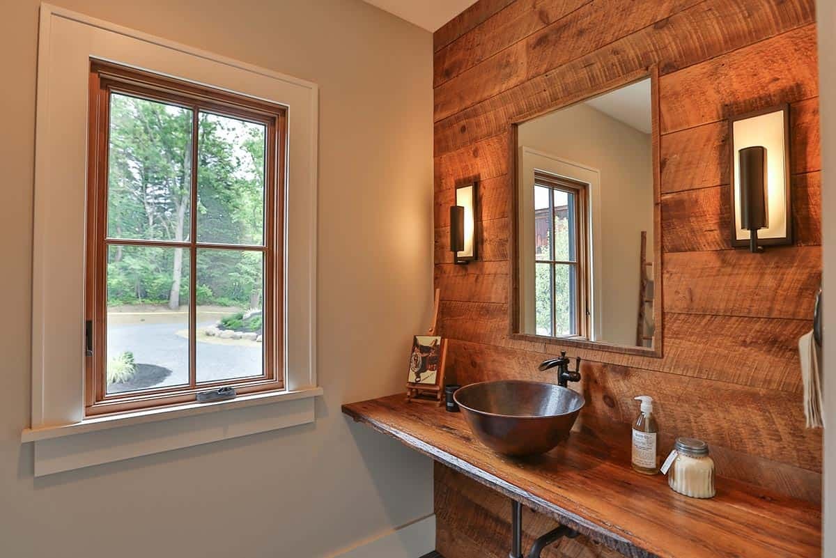 farmhouse style powder room