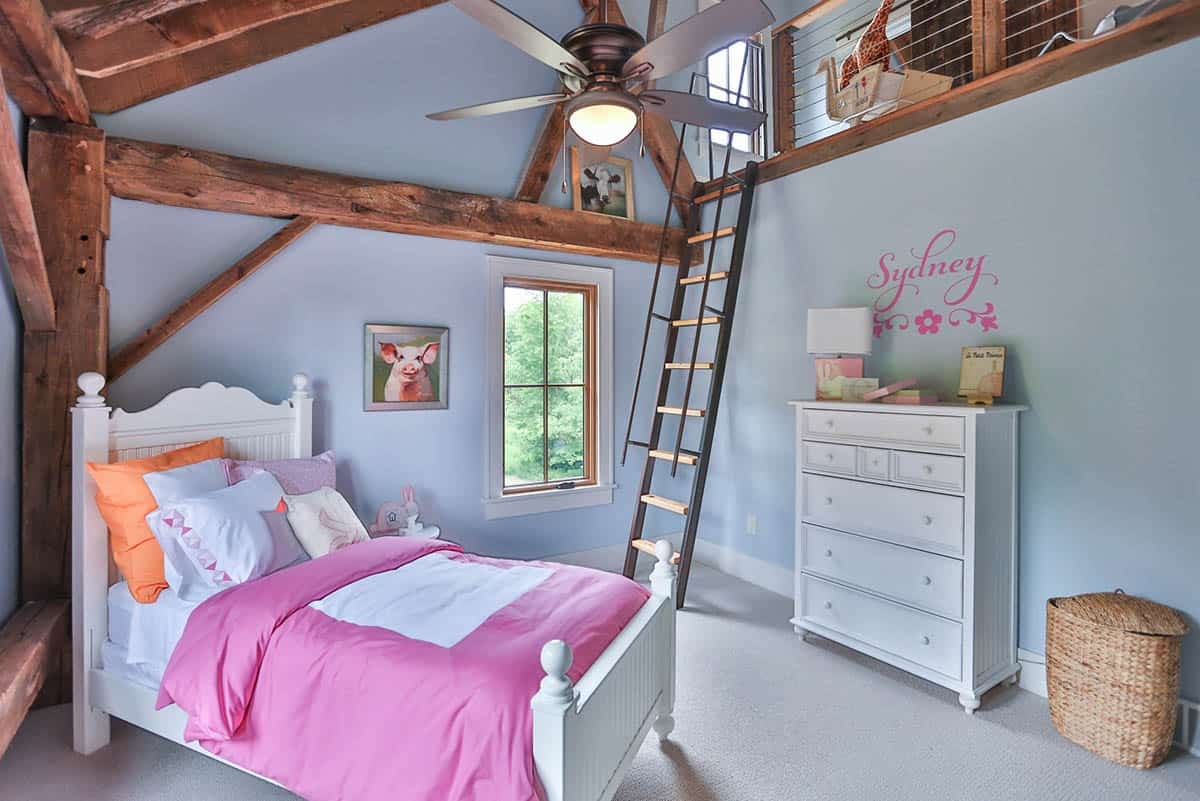 farmhouse style girls bedroom