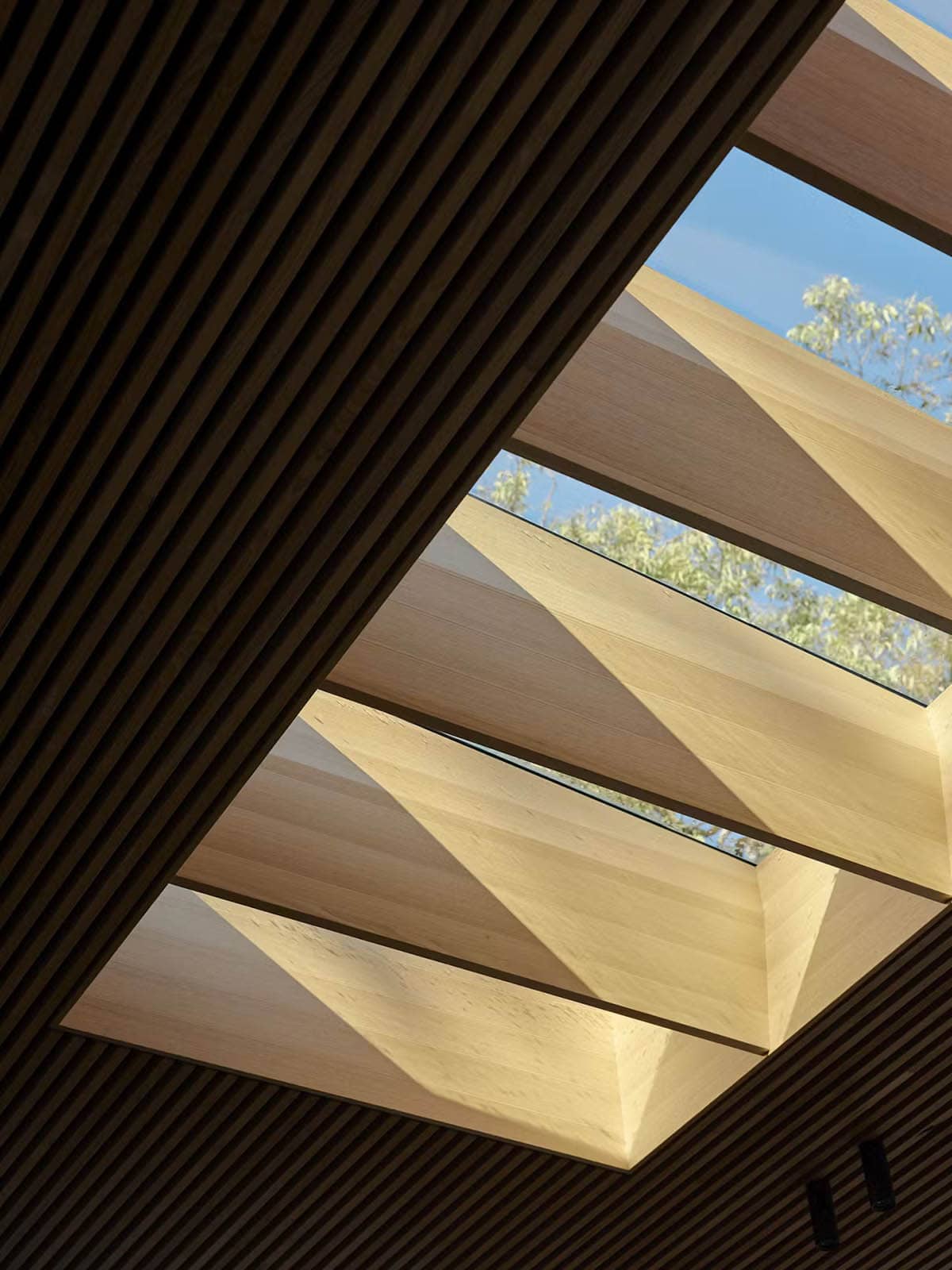 modern skylight detail