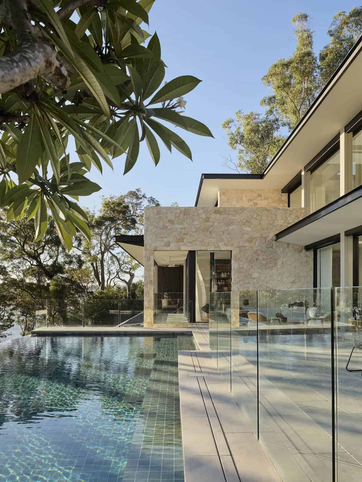 modern home with a pool