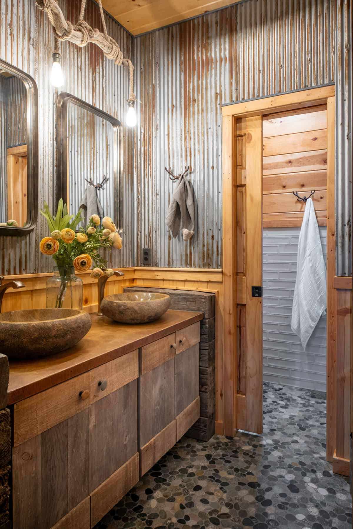 rustic bathroom