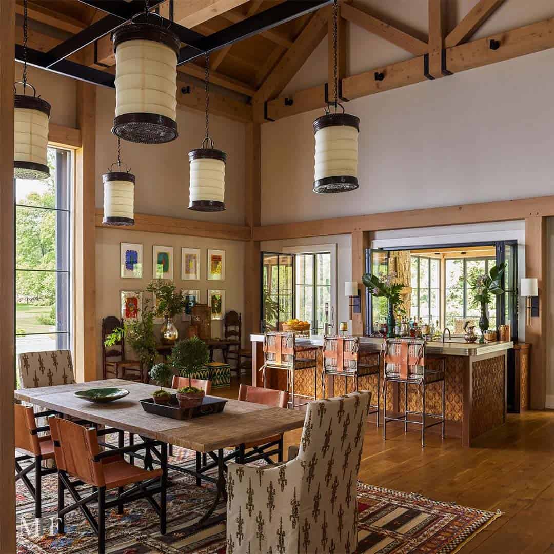 modern rustic great room