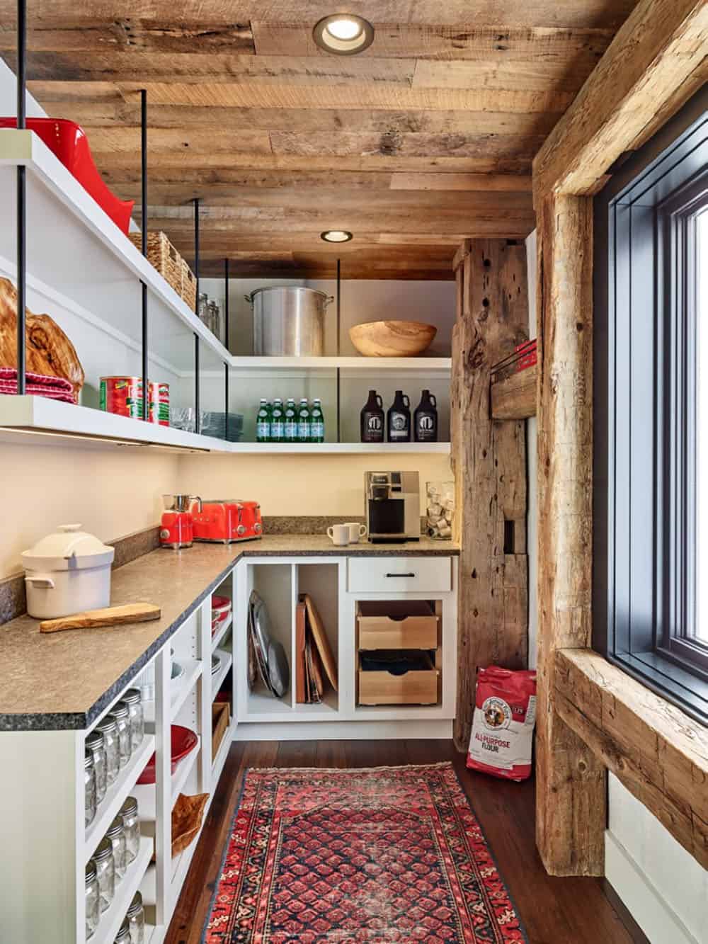 modern rustic kitchen pantry