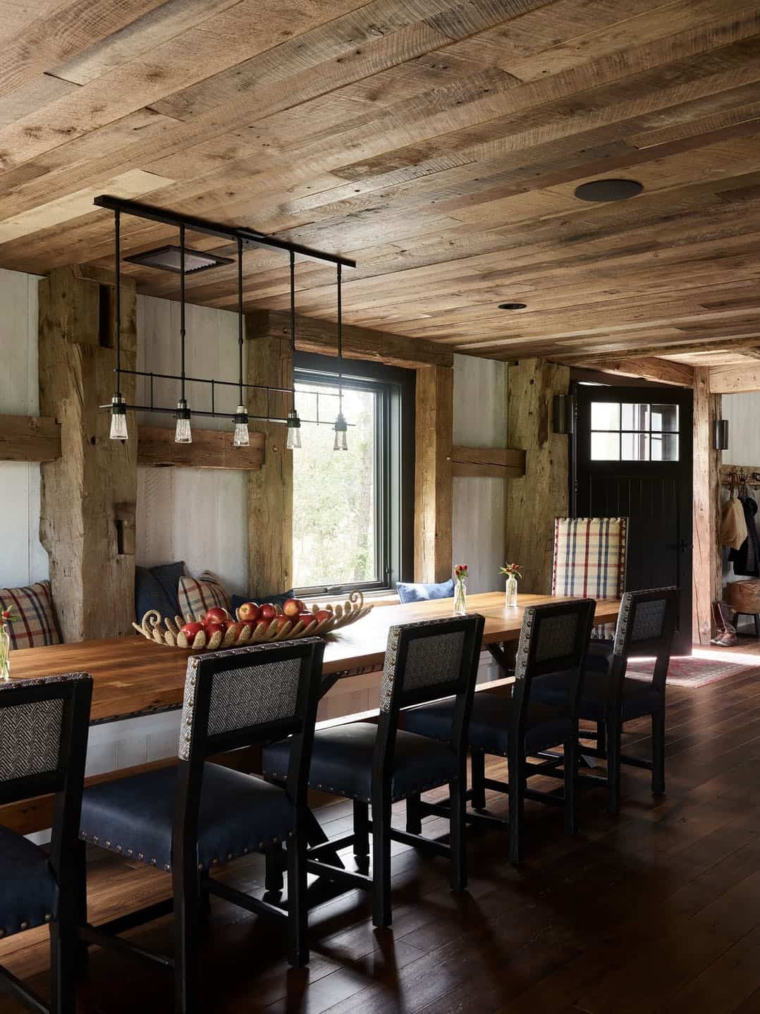 modern rustic dining room