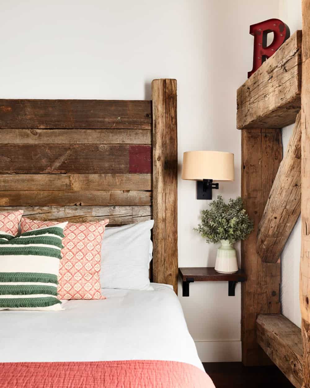 modern rustic bedroom