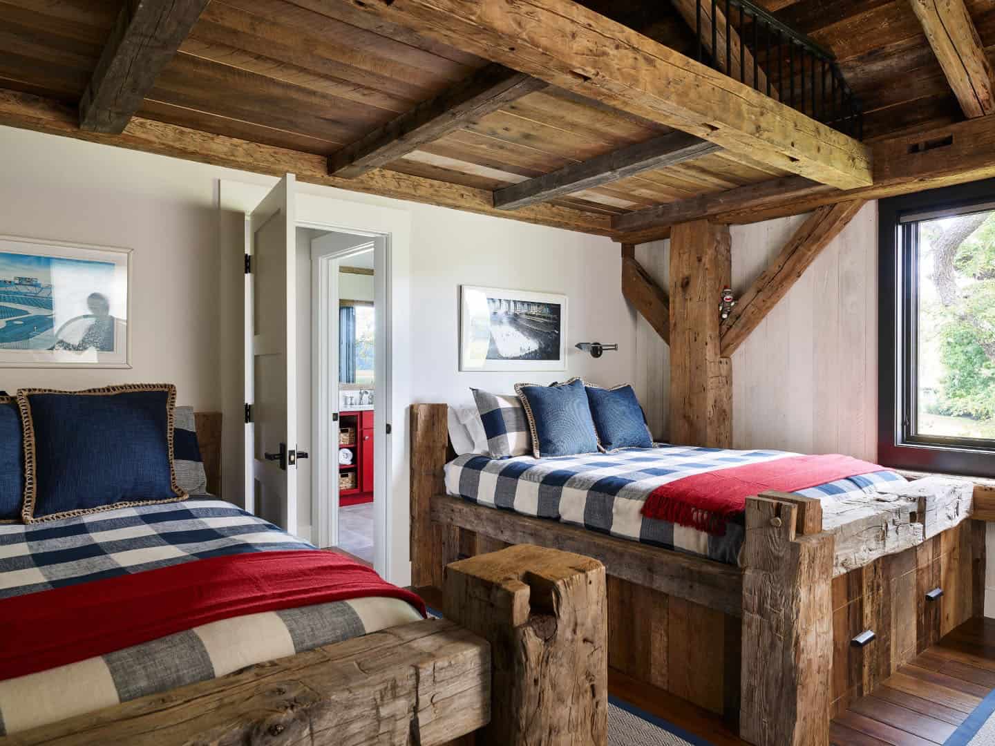 modern rustic bedroom