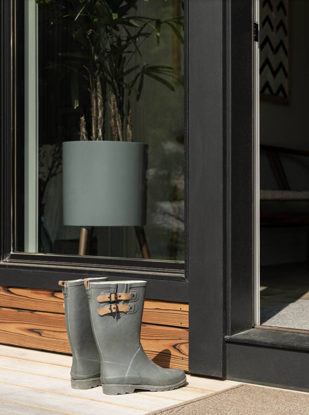 modern home exterior entry