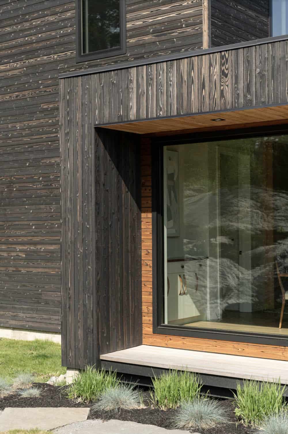 modern home exterior window detail