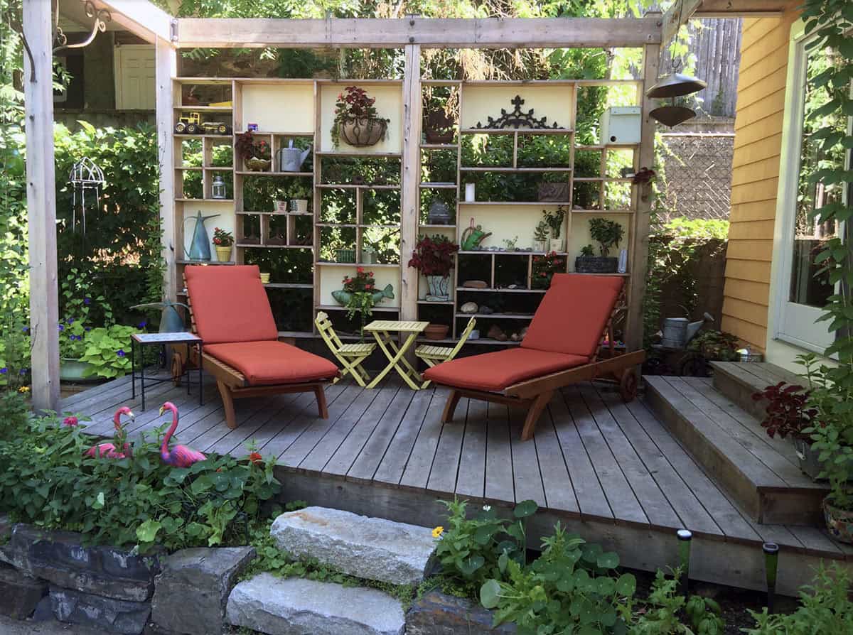 Back deck off of the kitchen