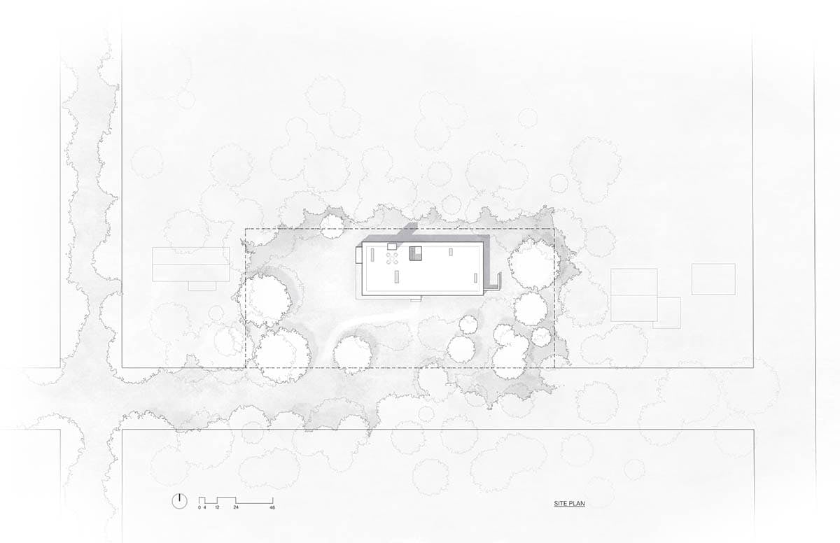 modern home site plan