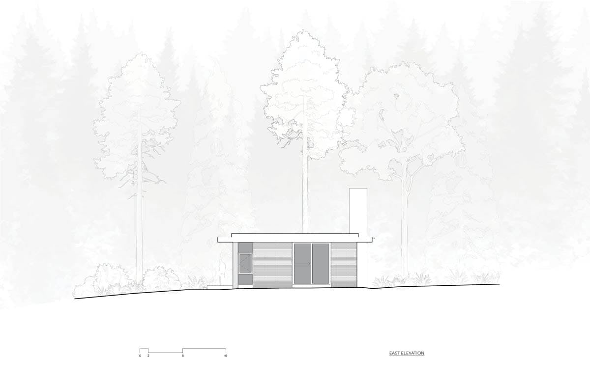 modern home elevation plan
