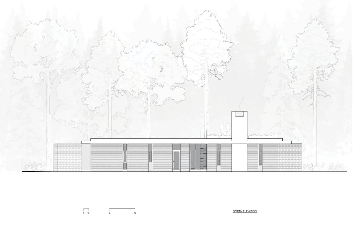 modern home elevation plan