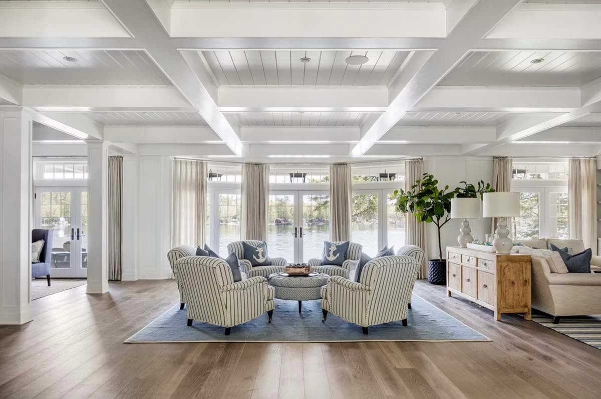 coastal style great room