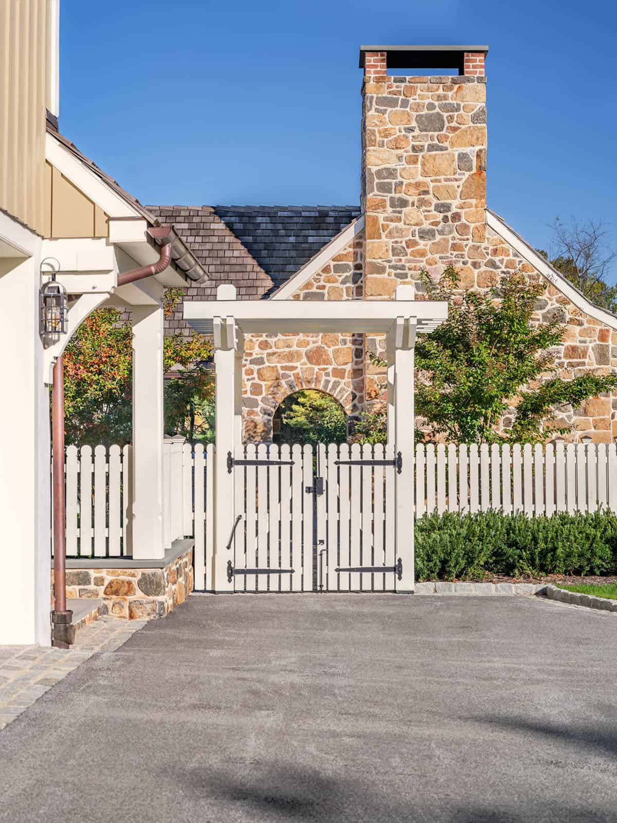 stone farmhouse home exterior
