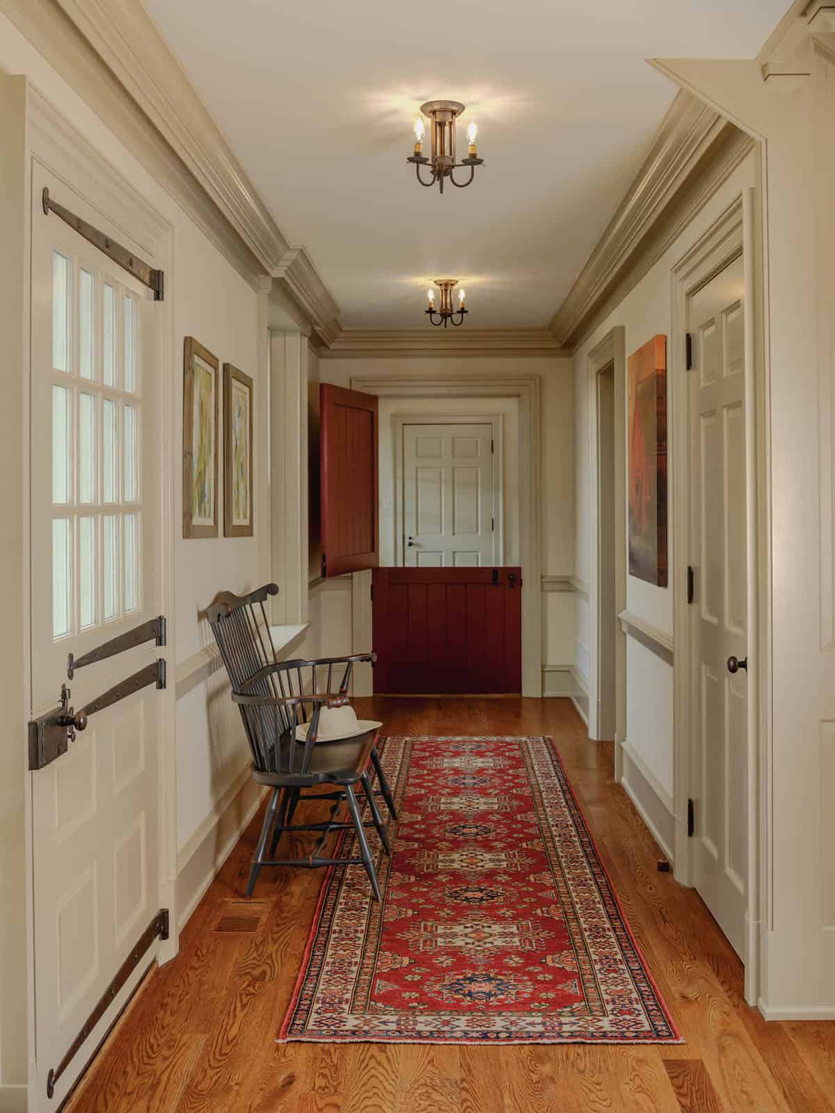 farmhouse style hallway