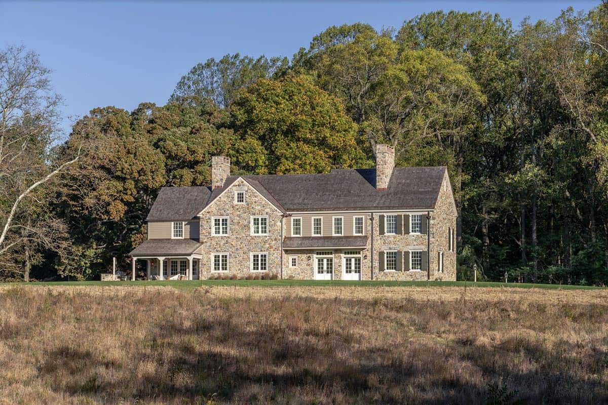 stone farmhouse style house exterior