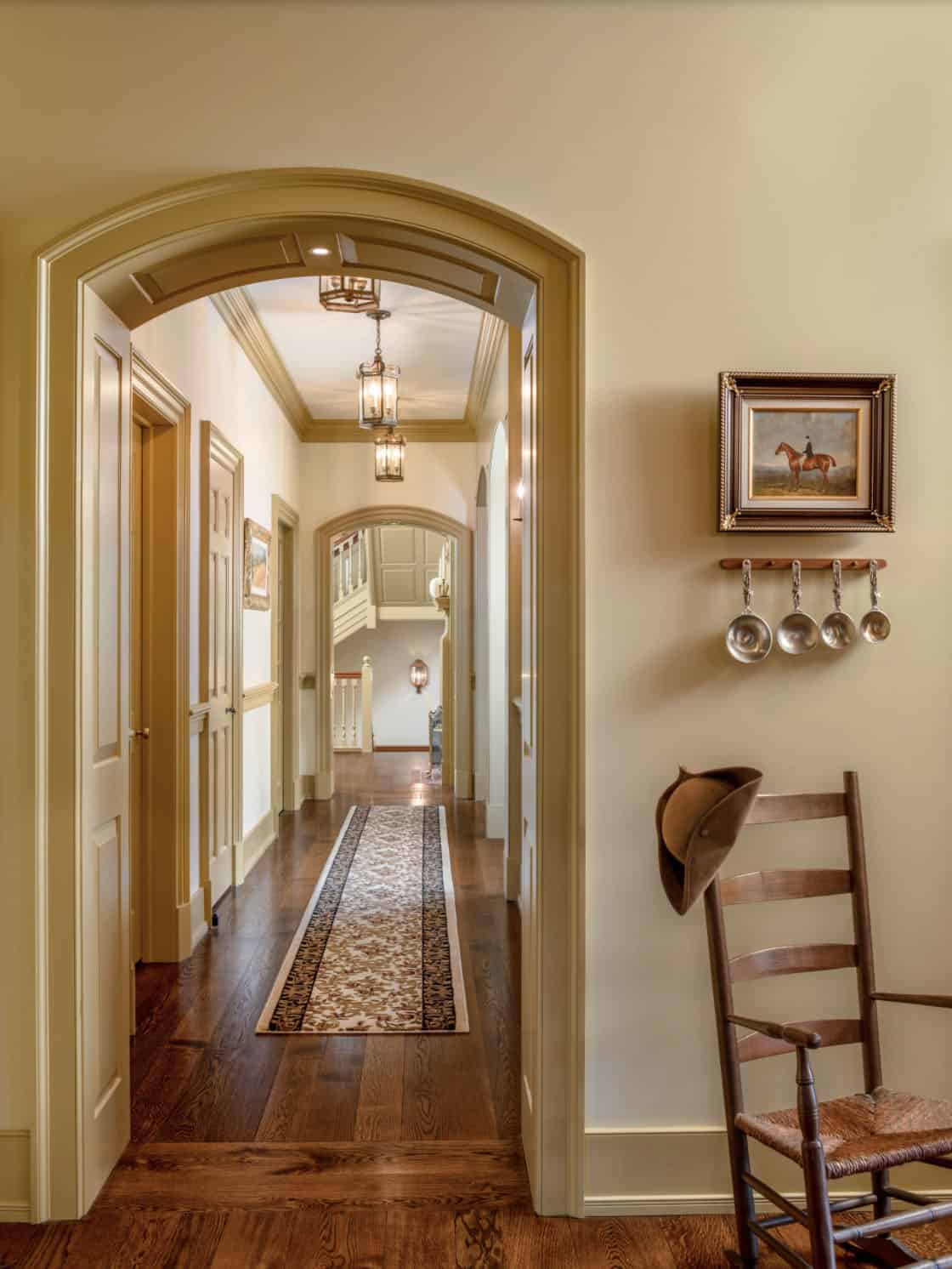 traditional style hallway