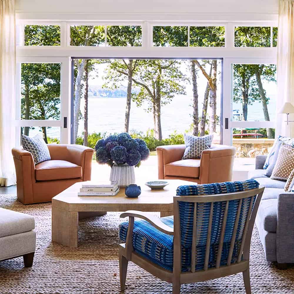 transitional style living room