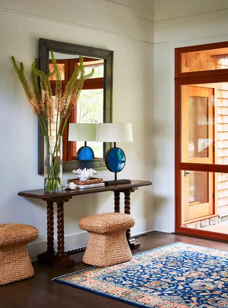 Tour this chic and inviting Shelter Island home with serene water views