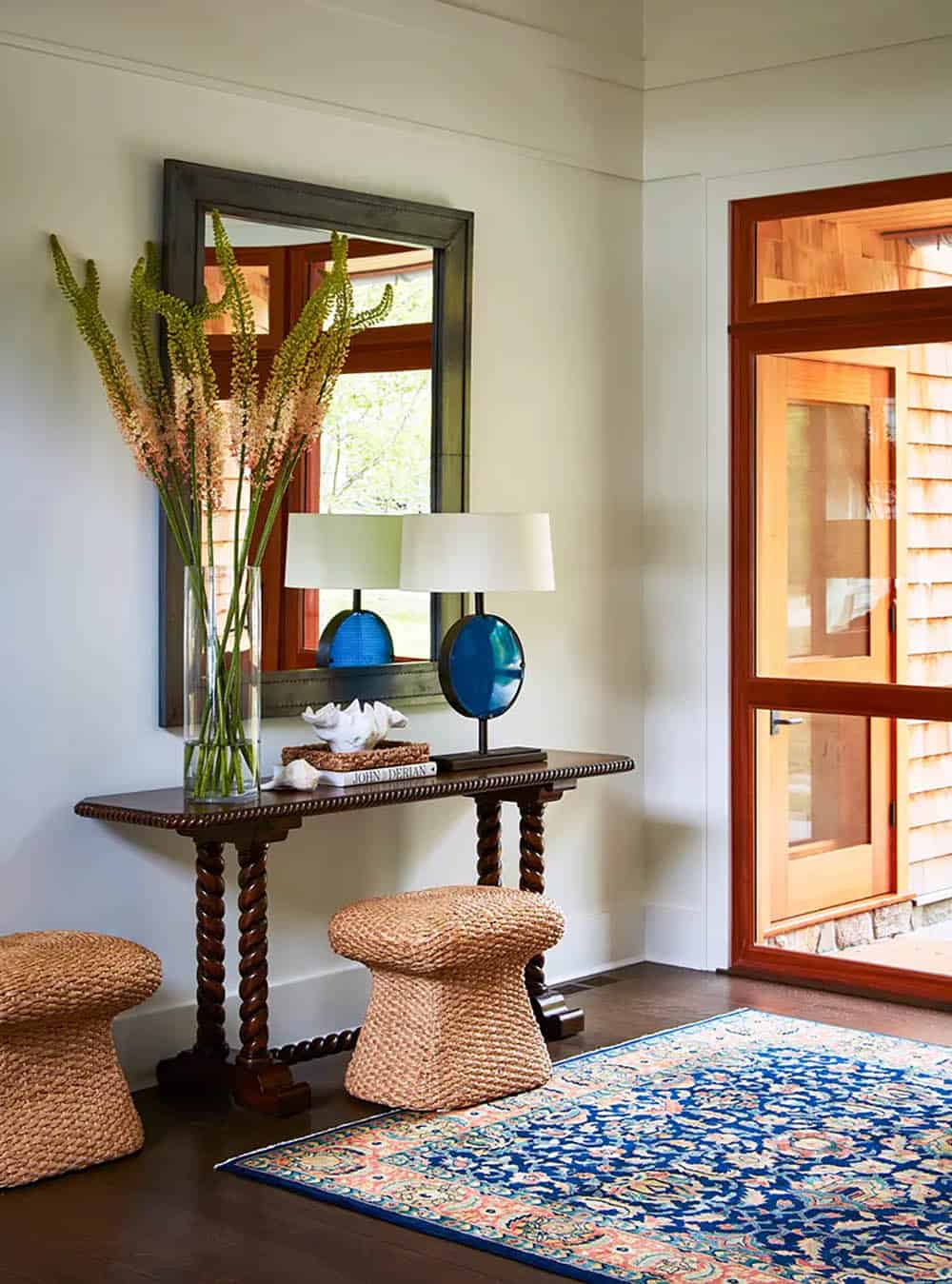 transitional style home entry