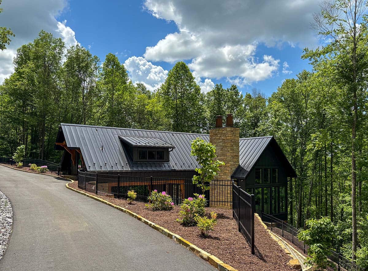 mountain cottage exterior