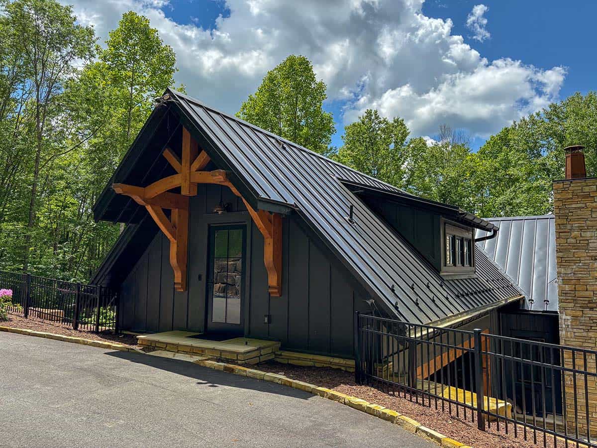 mountain cottage exterior