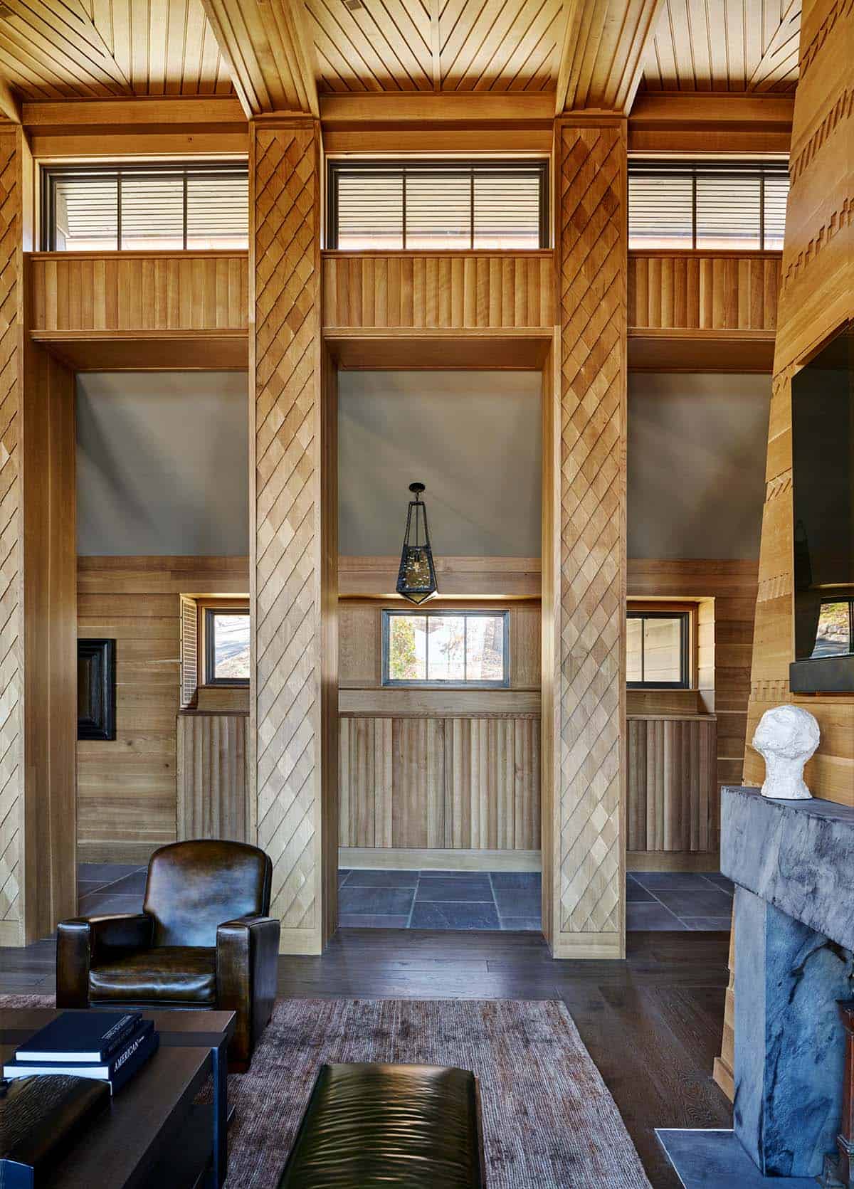 modern rustic living room