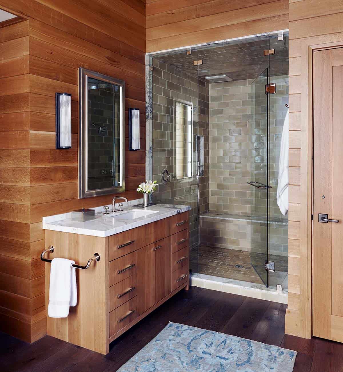 modern rustic bathroom