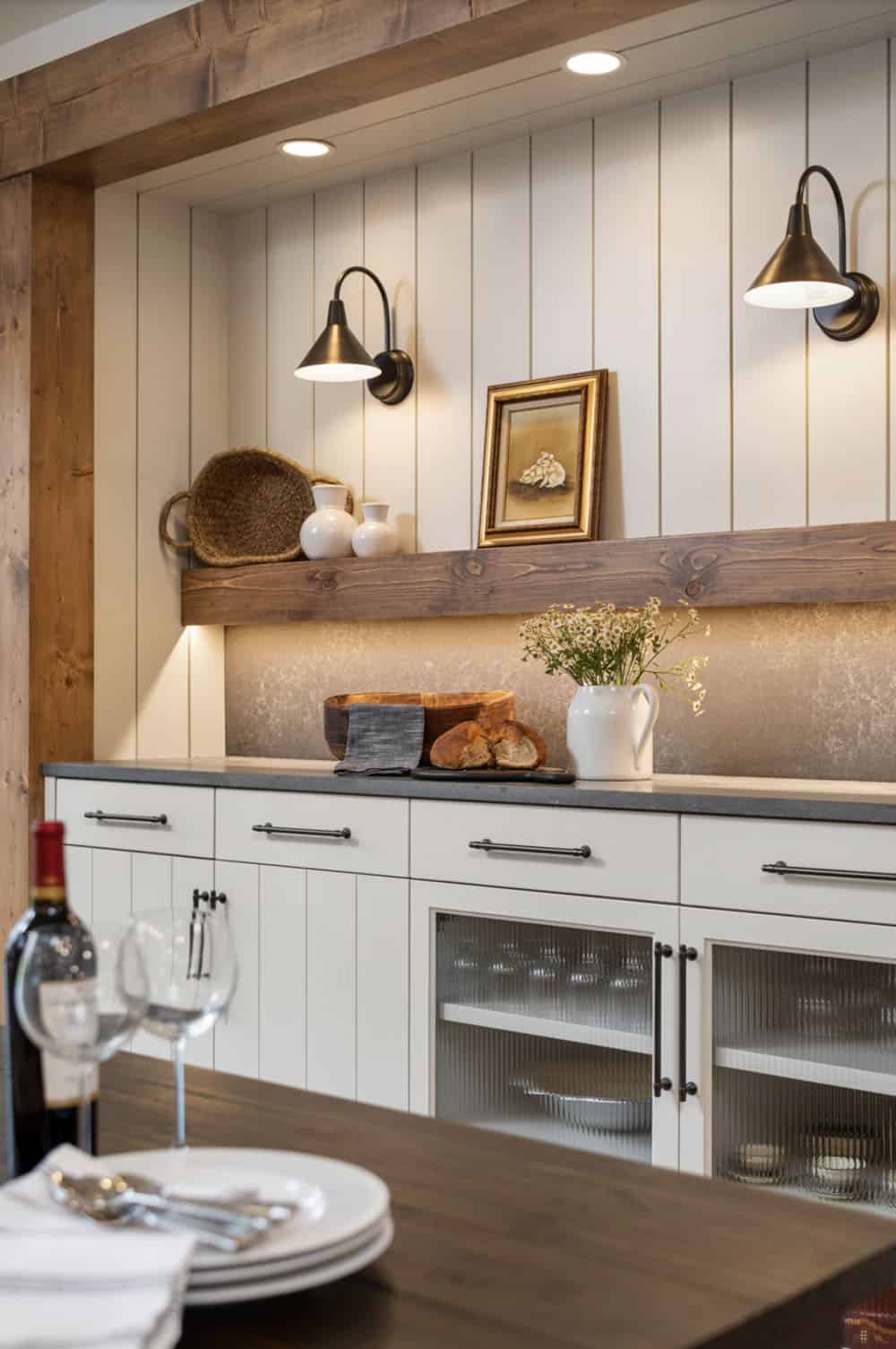 coastal style home bar