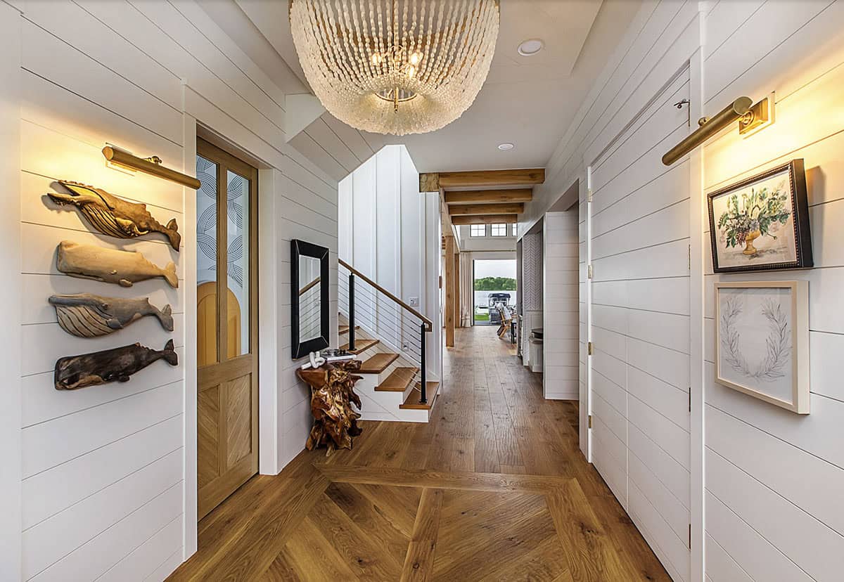 coastal style hallway